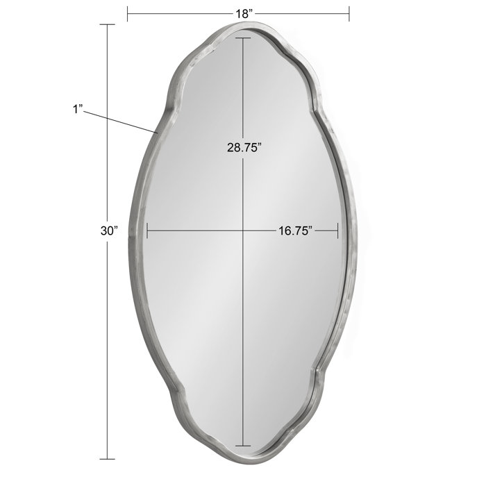 Kelly Clarkson Home Elora Oval Metal Wall Mirror & Reviews Wayfair